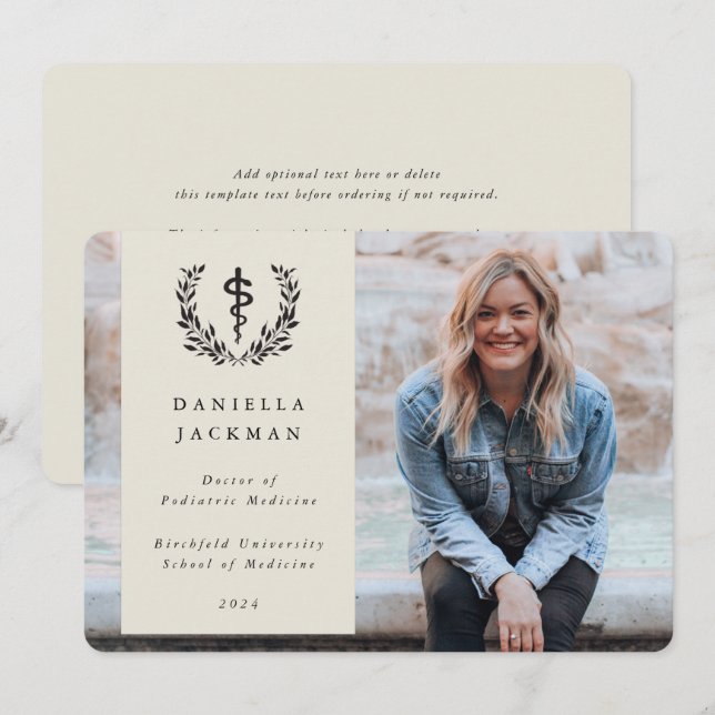 Anúncio Foto de Formatação Médica Oyster Asclepius (Frente/Verso)