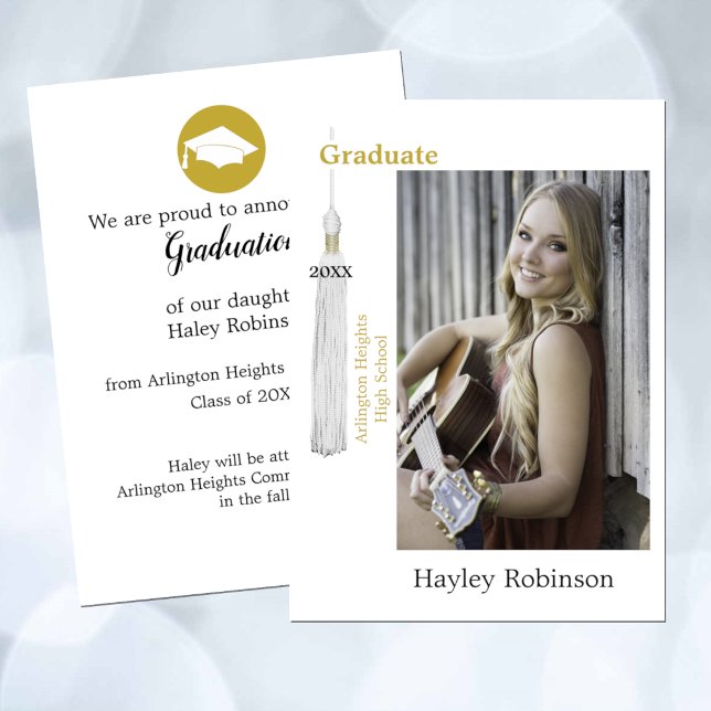 Anúncio Foto de Formatura com Gorro Branco (Criador carregado)