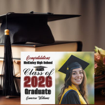 Foto de formatura da turma de 2026 vinho