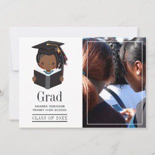 Anúncio Foto de formatura de menina afro-americana