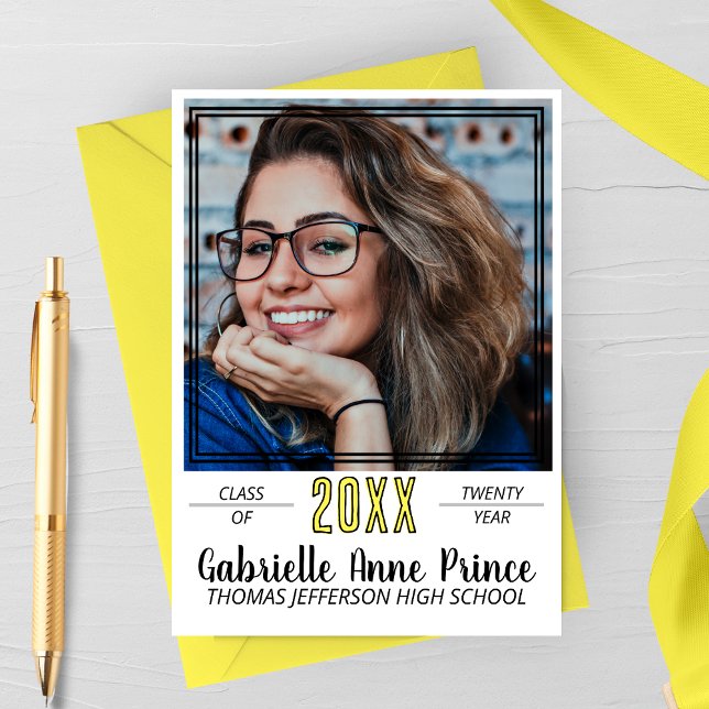 Anúncio Foto de Graduação com Quadro Moderno (Criador carregado)