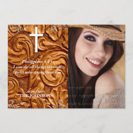 Anúncio Foto de Graduação de Formando Cristão. Eu posso fa