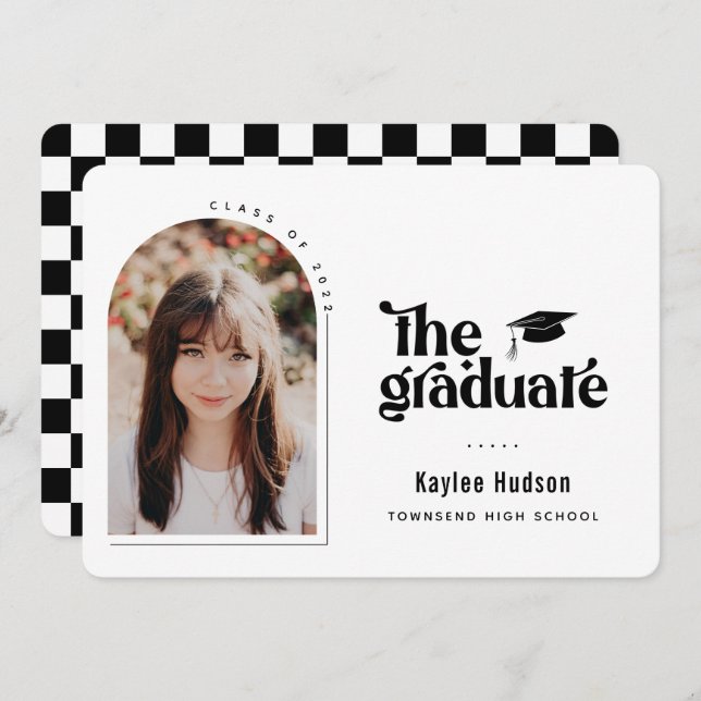 Anúncio Foto de Graduação do Tipo Retroativo (Frente/Verso)