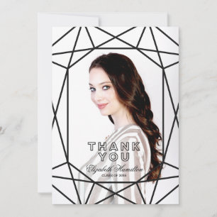 Anúncio Foto de Graduação em Preto e Branco com Joia Obrig