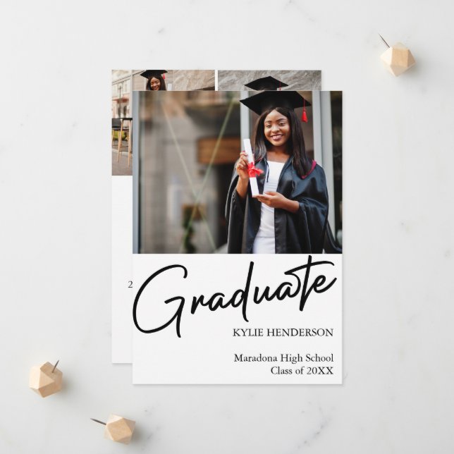 Anúncio Foto de Graduação Moderna Simples (Frente/Verso In Situ)