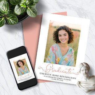 Anúncio Foto de Graduação Rosa Típica Moderna