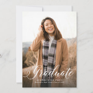 Anúncio Foto de graduação vertical clássica do script de f