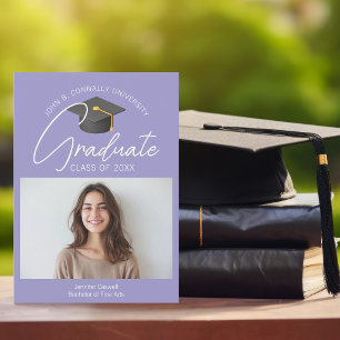 Anúncio Foto de Graduada em Lavanda Suave 2026 Graduação