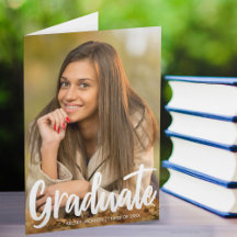 Foto de Graduado Completa Chic Moderno Script Dobr