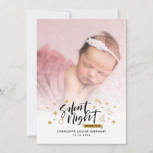 Anúncio Foto de Nascimento do Bebê das Férias de Natal Mod