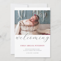 Foto de Nascimento do Bebê Moderno Simples Acolhim