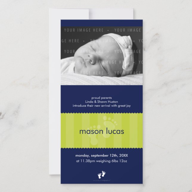 ANÚNCIO FOTO DE NASCIMENTO: Pés felizes 12P (Frente)