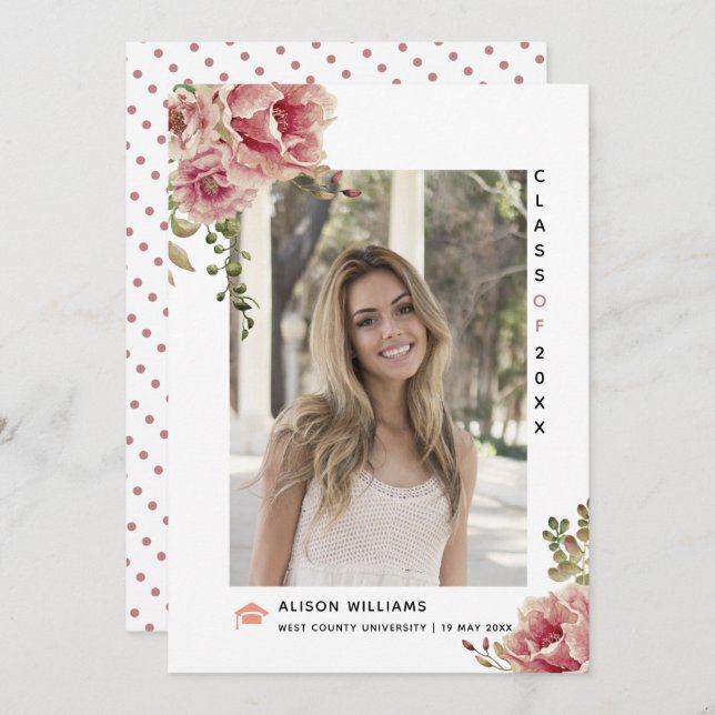 Anúncio Foto de rosa Dusty de 2025 (Frente/Verso)