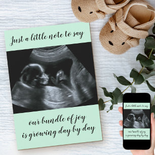Anúncio Foto de sonograma personalizada em verde menta de