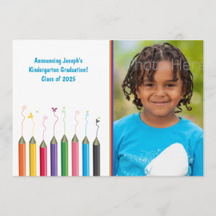 Anúncio Foto de Texto do Formando de Jovens Lápis Colorido