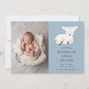 Anúncio Foto do bebê Nascimento do carneiro