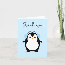 Anúncio Foto Do Bebê Pinguin Azul, Cute Agradece