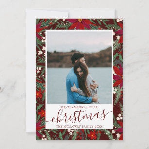 Anúncio Foto do casal verde floral Felry Christmas