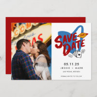 Foto do casamento de Las Vegas Salve a data