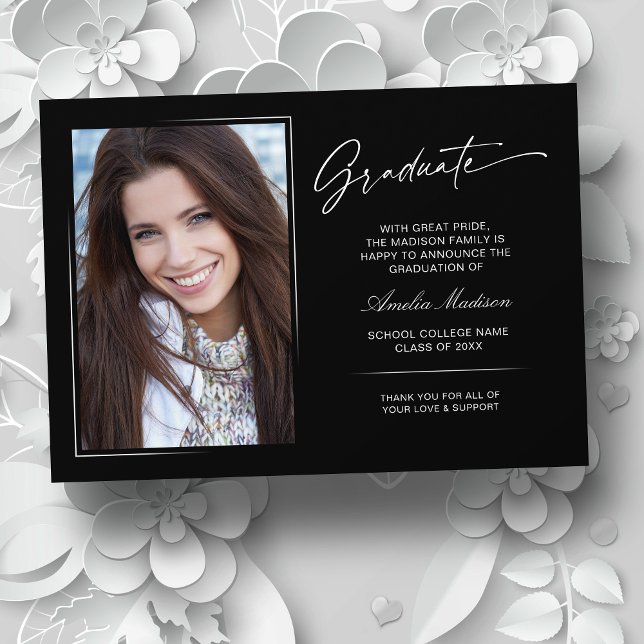 Anúncio Foto do Formando 2 de Script Manuscrito Moderno (Criador carregado)