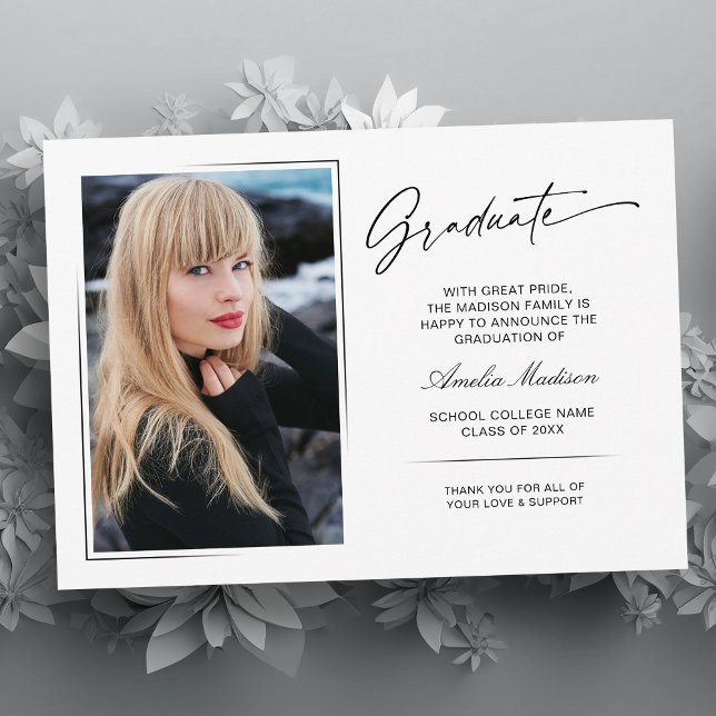 Anúncio Foto do Formando 2 de Script Manuscrito Moderno (Criador carregado)