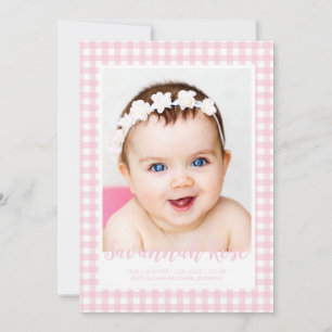 Anúncio Foto do padrão de verificação de Gingham rosa míni