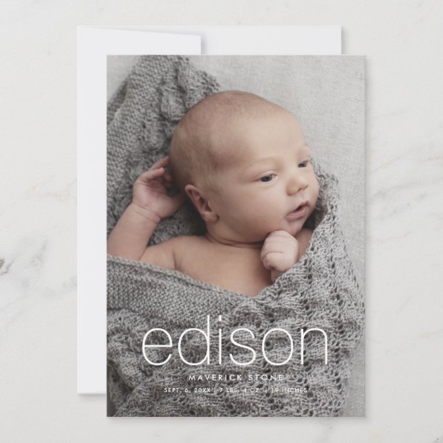 Anúncio Foto moderna de 3 Bebê Nascido (Frente)