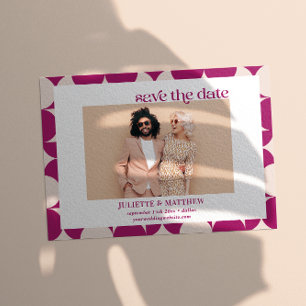 Anúncio Foto moderna do Meio século roxo da Vintage