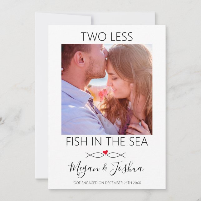 Anúncio Foto Moderna | Dois Peixes A Menos No Noivado Do M (Frente)