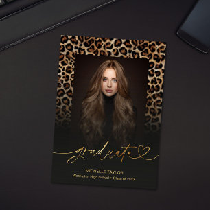 Anúncio Foto Moderno Chic de Graduação Leão Safari