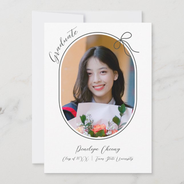 Anúncio Foto oval com borda fina e arco mínimo (Frente)