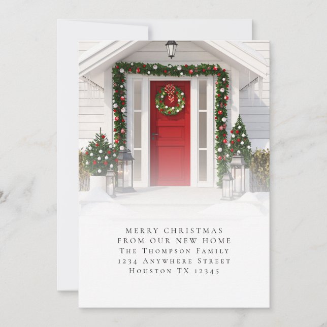 Anúncio Foto personalizada Feliz Natal Nova Casa (Frente)