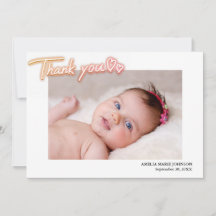 Foto Personalizada Obrigado. Nascimento Personaliz