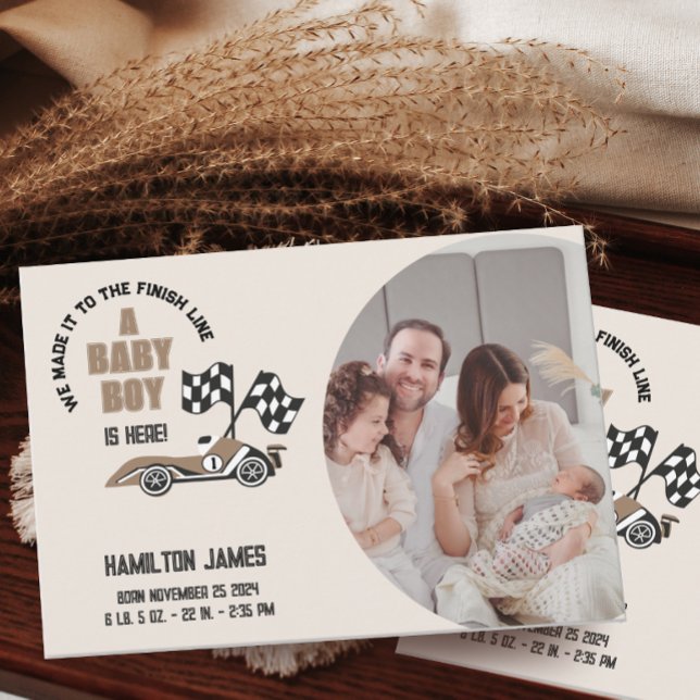 Anúncio Foto Race Car Baby Boy (Criador carregado)