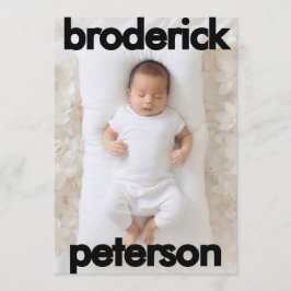 Anúncio Foto Simples de Nascimento de Recém-Nascido Modern