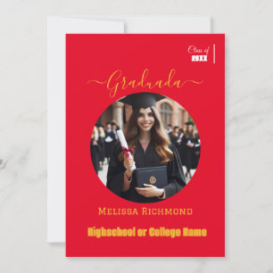Anúncio Foto Vermelha Elegante Espanhola Graduada