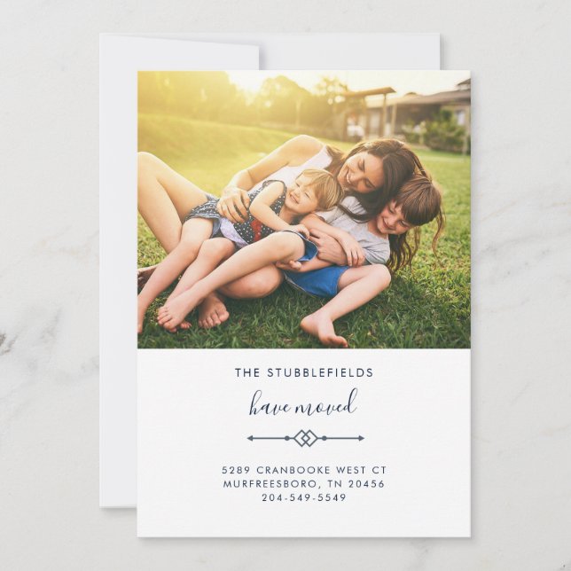 Anúncio Fotografia da Família Novo Endereço em Movimento (Frente)