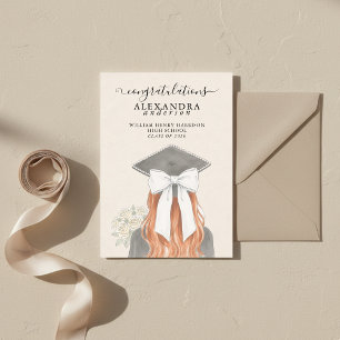Anúncio Fotografia de Arco de Formatura com Caligrafia Cap