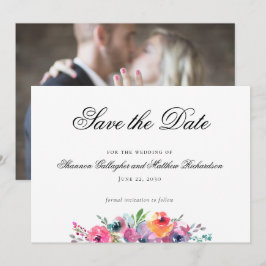 Anúncio Fotografia de casamento floral em aquarela para sa