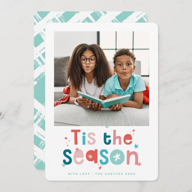 Anúncio FOTOGRAFIA FAMILIAR crianças divertidas coloridas  (Frente/Verso)