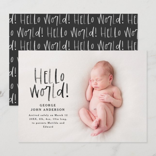 Anúncio Fotografia mínima monocromática moderna (Frente/Verso)