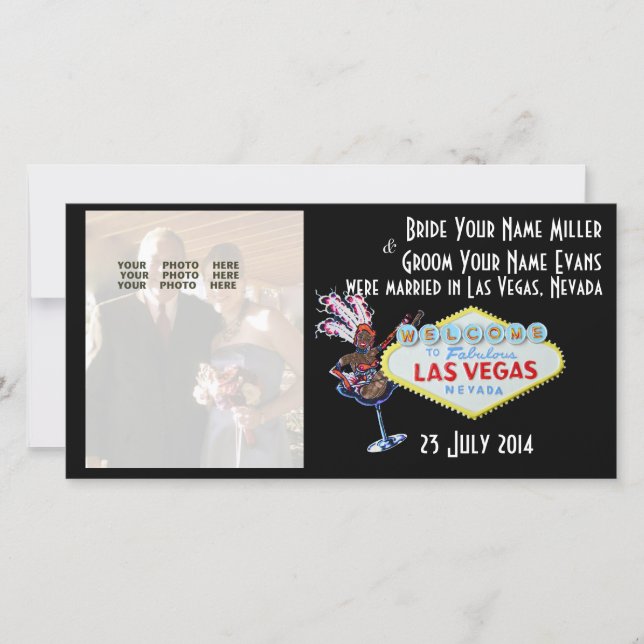 Anúncio Fotográfico de Casamentos de Las Vegas (Frente)