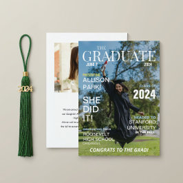 Anúncio Fotomontagem Moderna de Graduação em Revista