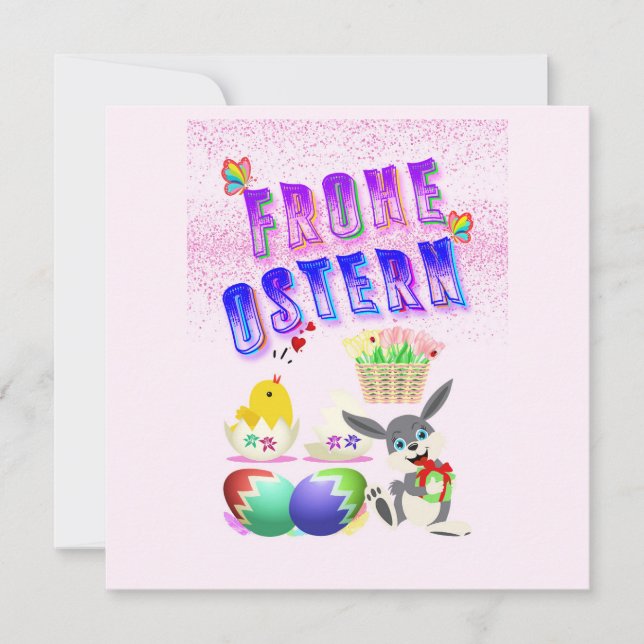 Anúncio Frohe Ostern (Frente)