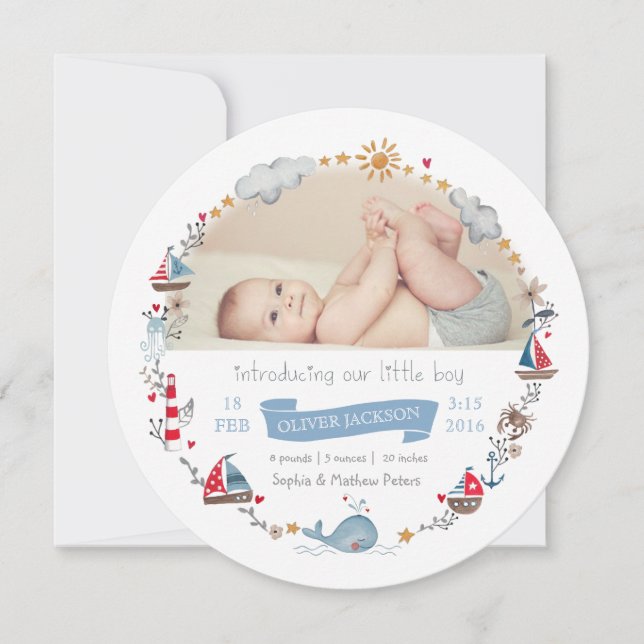 Anúncio Frota de navegação azul-náutica (Frente)