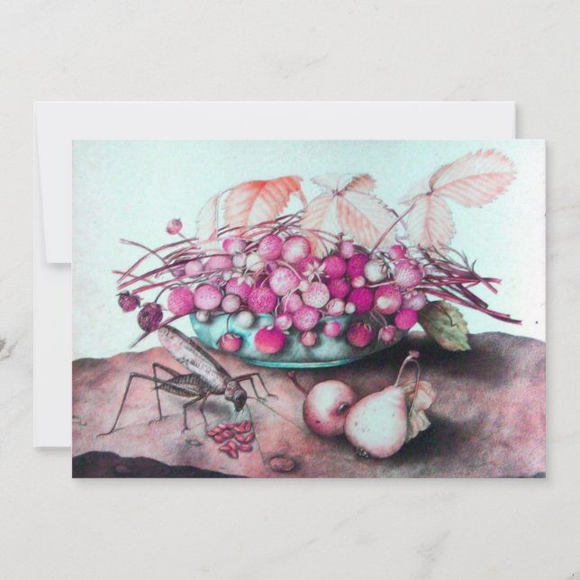 Anúncio FRUTAS DA ESTAÇÃO / MORANGOS, PERAS Rosa fúcsia (Frente)