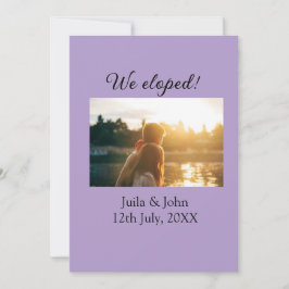 Anúncio Fugimos adicionar nome da cidade data casados