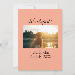 Anúncio Fugimos adicionar nome da cidade data casados