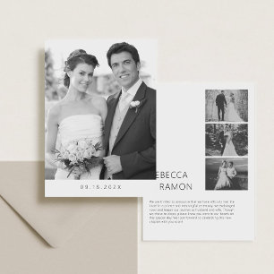 Anúncio Fugimos Minimalista Moderno Foto Preto e Branco