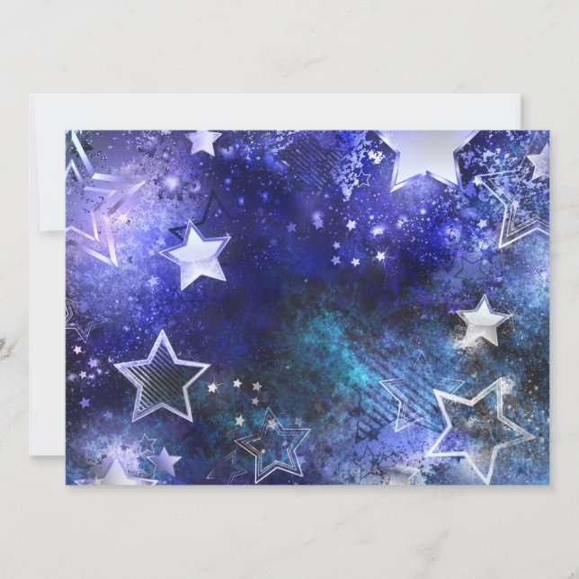 Anúncio Fundo Espacial com Estrelas (Frente)
